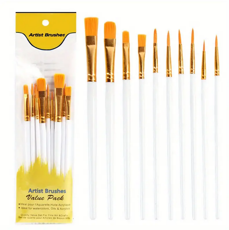 Artist Brushes 10 Brush Value pack shoecare247