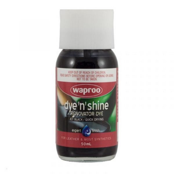 Waproo Dye N Shine Black - 50ml shoecare247