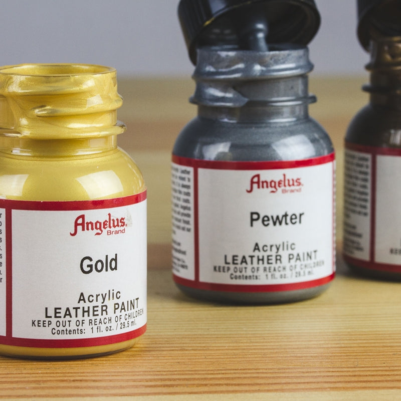 ANGELUS ACRYLIC PAINTS -METALLIC COLORS shoecare247