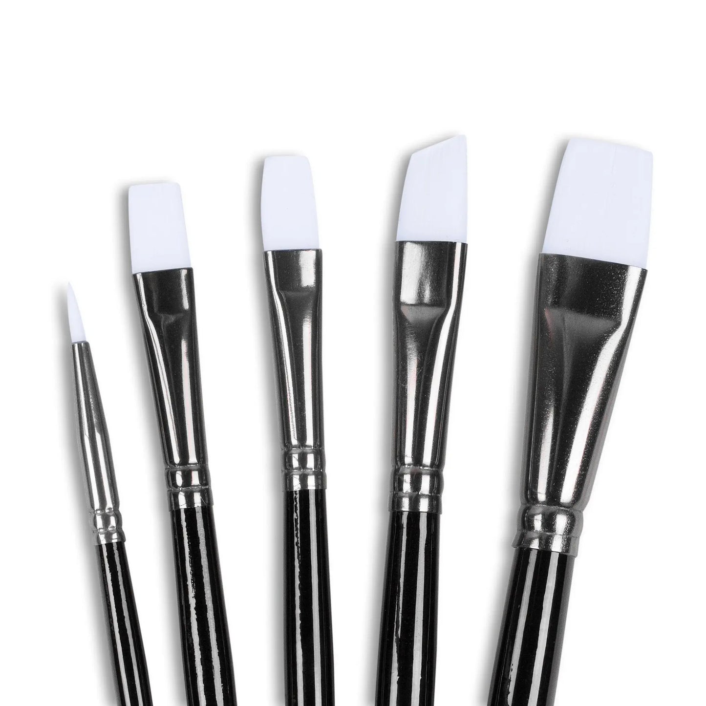 Angelus 5 PIECE PAINT BRUSH SET Ideal for ANY Acrylic Paint shoecare247