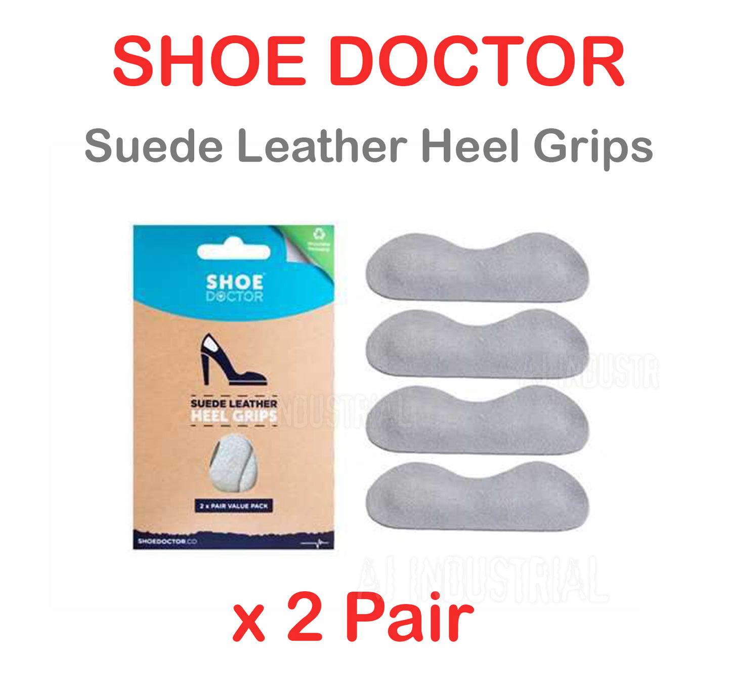 Shoe Doctor Suede Heel Grips 2pr value Pack ONE SIZE FITS ALL shoecare247