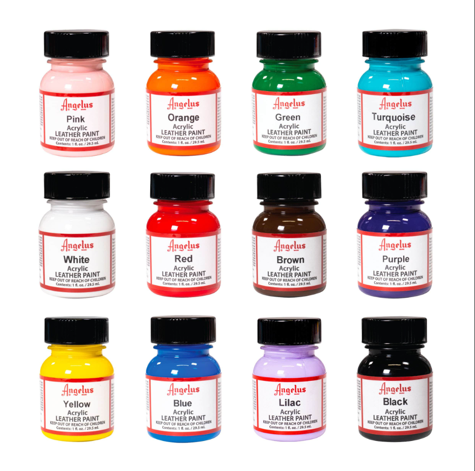 ANGELUS ACRYLIC LEATHER PAINT - BEST SELLERS KIT shoecare247