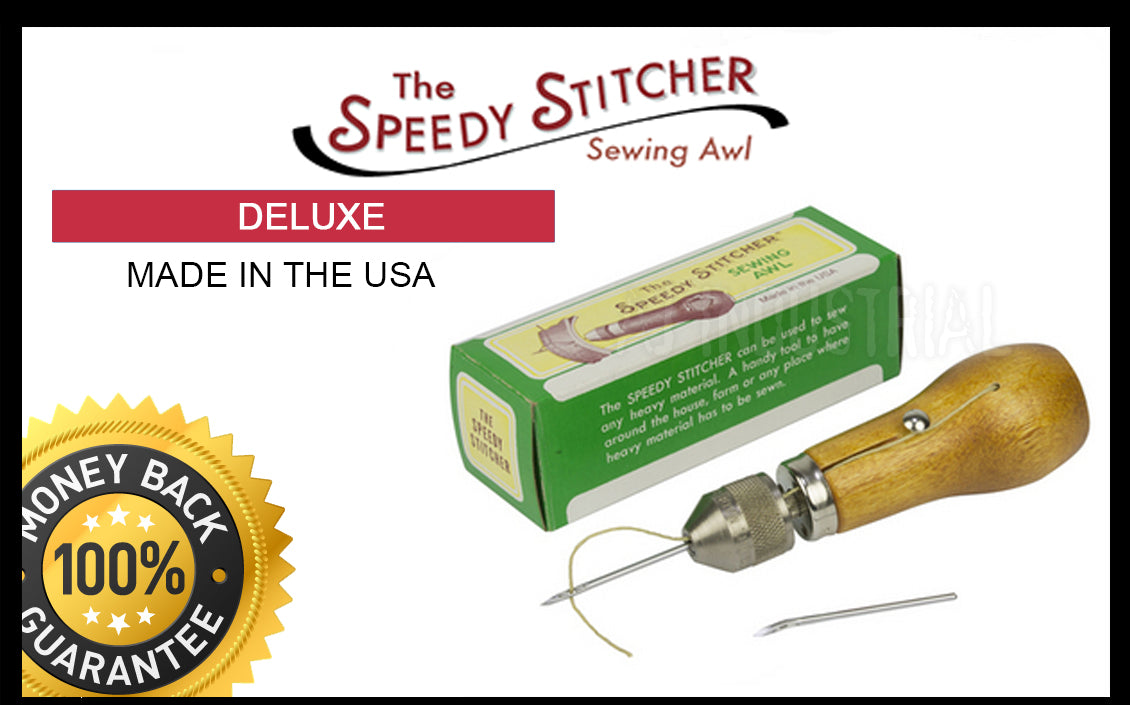 SPEEDY HAND STITCHER SEWING AWL + THREAD shoecare247