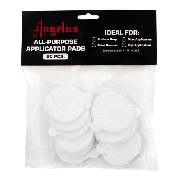 ANGELUS ALL PURPOSE APPLICATOR PADS (20 pk) shoecare247