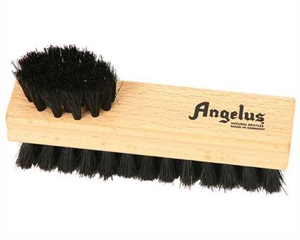 ANGELUS SHOE BRUSH DOUBLE SIDED POLISH BRUSH BLACK shoecare247
