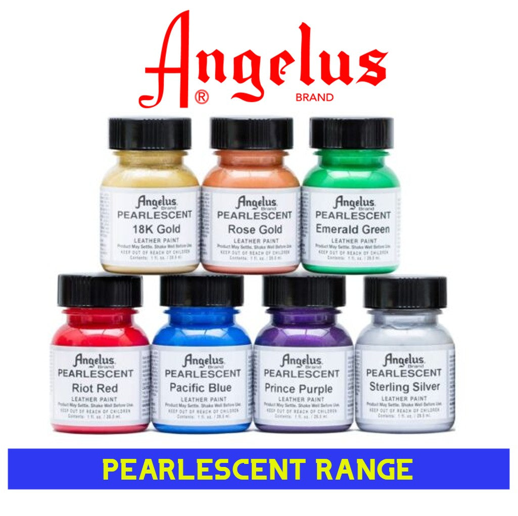 ANGELUS PEARLESCENT ACRYLIC PAINTS - 29.5ml shoecare247