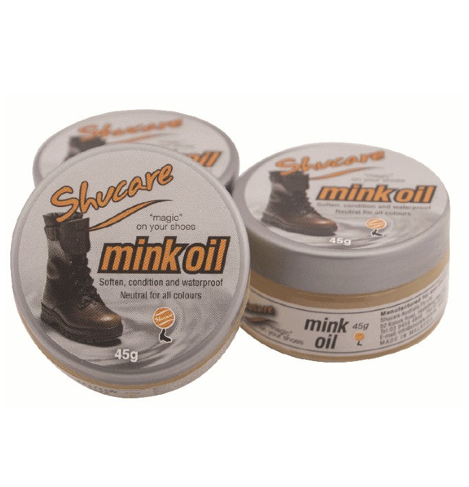 Shucare GENUINE MINK OIL PASTE TIN 45g WATERPROOFER / CONDITIONER shoecare247