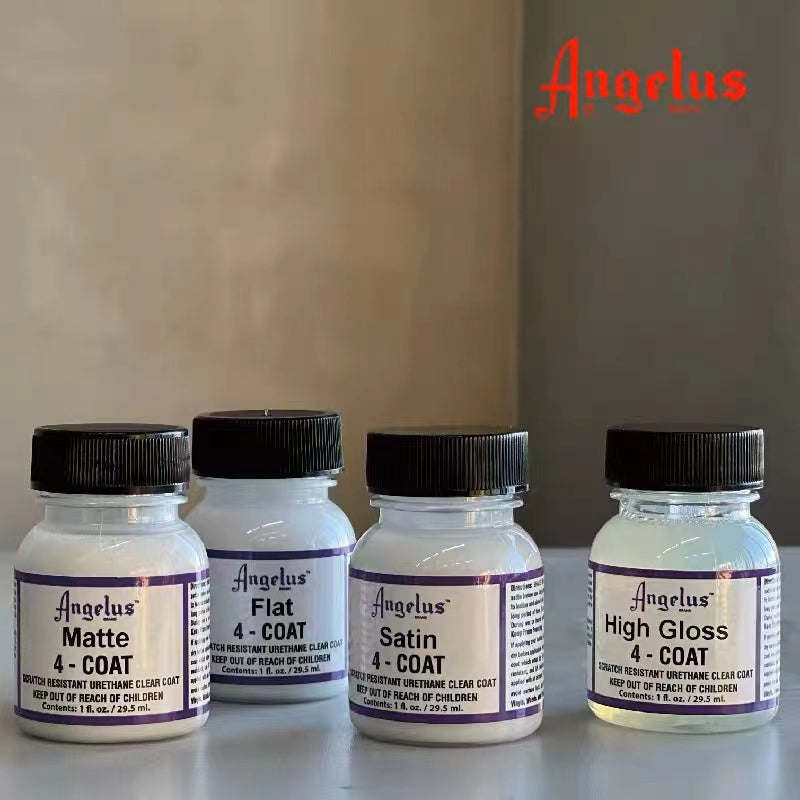 Angelus 4-Coat Leather Clear Coat Finisher 29.5ml- Scratch Resistant shoecare247