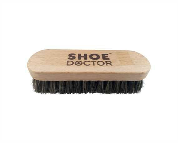 SHOE DOCTOR MEDIUM SIZE SHOE BRUSH HORSE HAIR with WOODEN HANDLE shoecare247