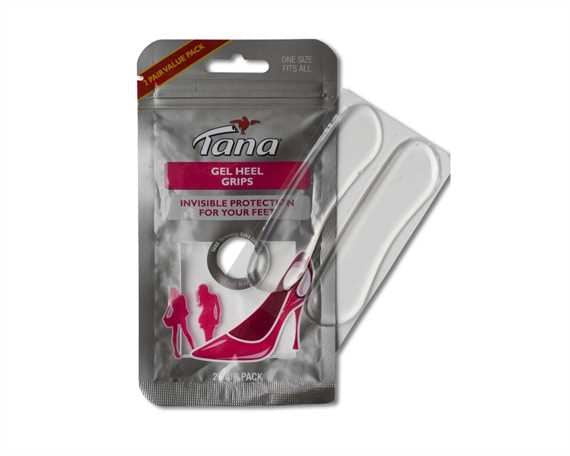 Tana Gel Clear Heel Grips stops back of shoes from slipping ( 2 pairs per pack ) shoecare247