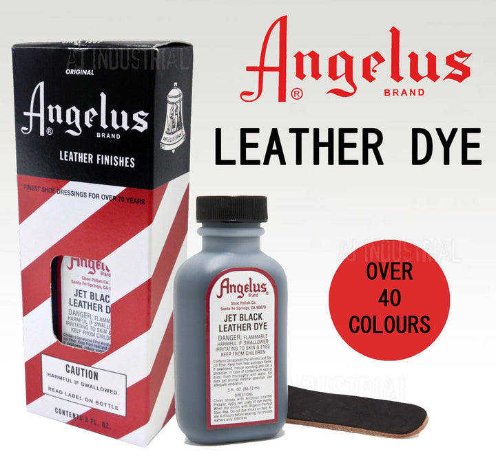 Angelus leather dye for shoe colour restoration