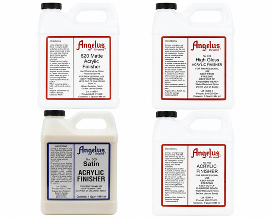 ANGELUS ACRYLIC FINISHERS LARGE 944mls For Use with Acrylic Paints shoecare247