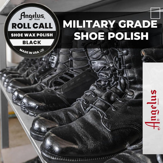 Angelus Roll Call Military Grade Shoe Wax Polish - Black Angelus