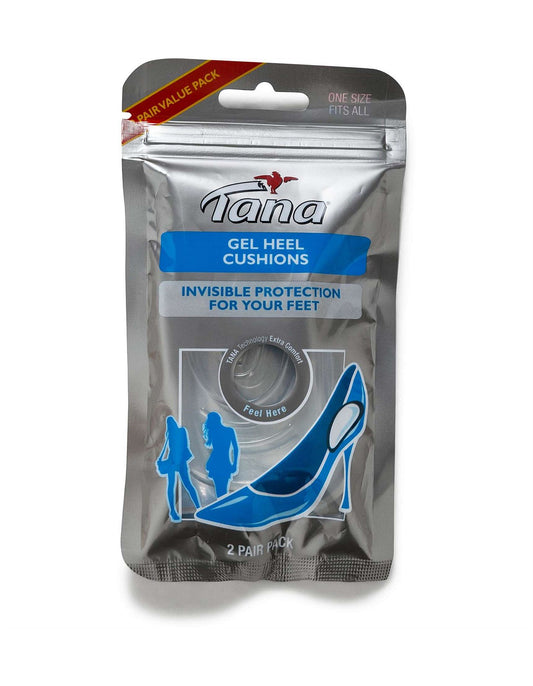 Tana Clear Gel Heel Cushions – 2 Pair Pack
