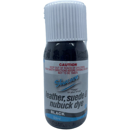 Shucare Leather, Suede & Nubuck Dye 50ml - Black Shucare