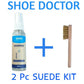 Shoe Doctor Suede & Nubuck Shampoo/Cleaner & Wood handle Wire Brush Combo Set Kit shoecare247