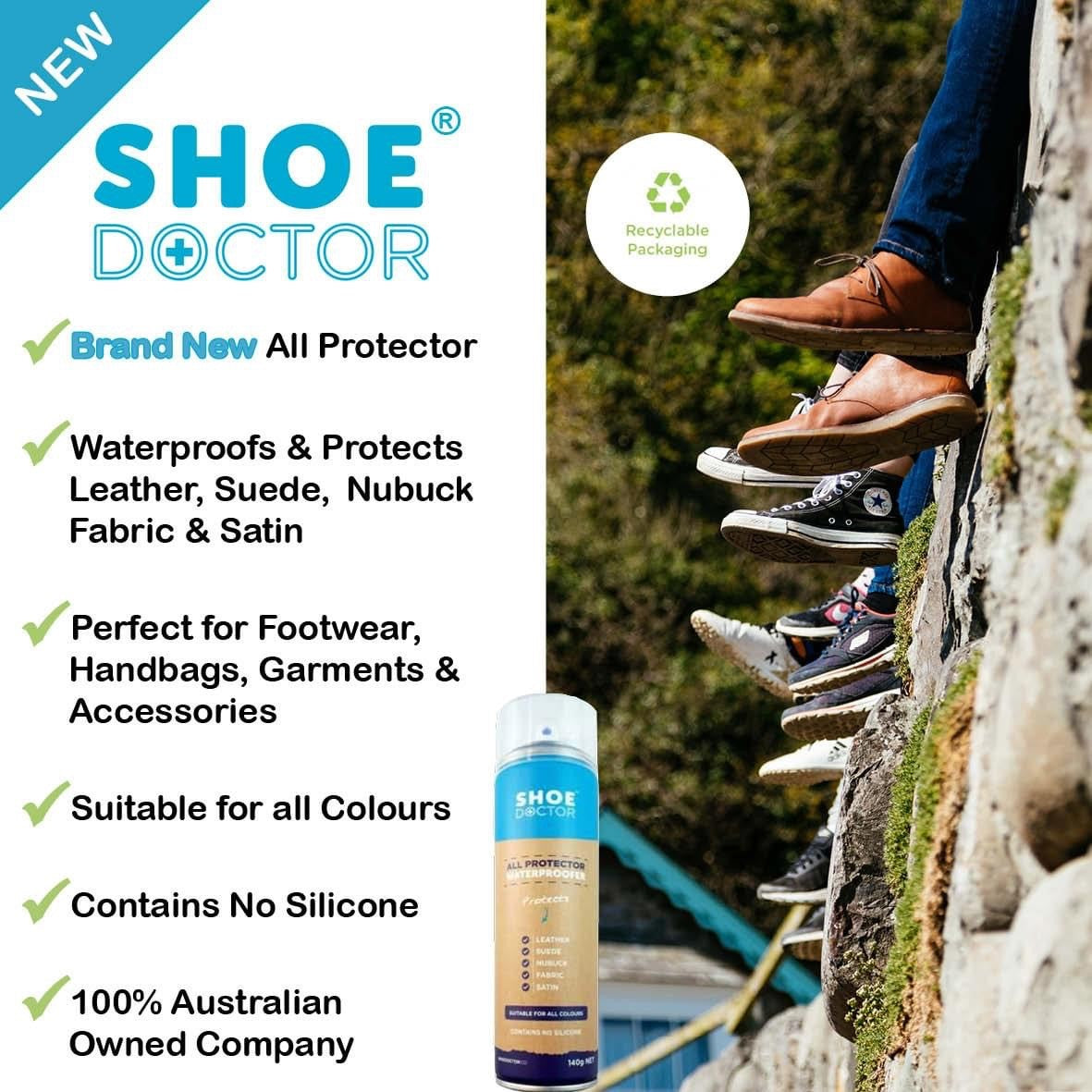 SHOE DOCTOR®  All Protector Waterproofer spary 140g shoecare247