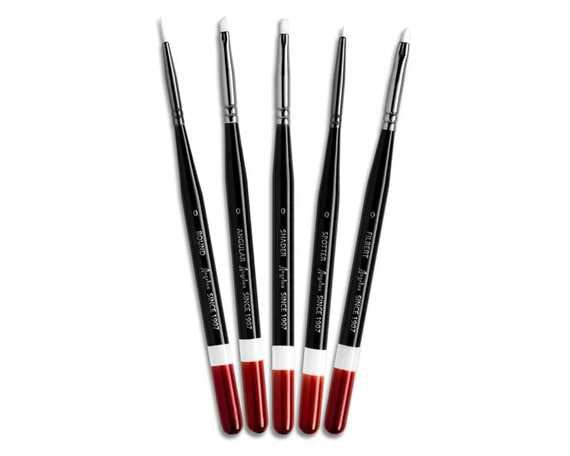 Angelus Micro Detail 5 Piece Brush Set shoecare247