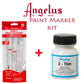 Angelus 14 Piece Paint Marker Set & 2-Thin Combo