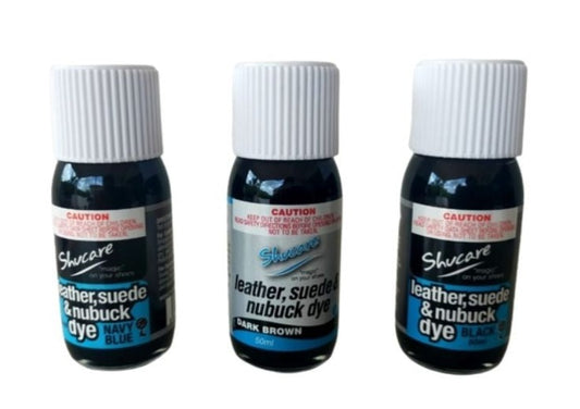 Shucare Leather, Suede & Nubuck Dye 50ml - 3 COLORS AVAILABLE shoecare247